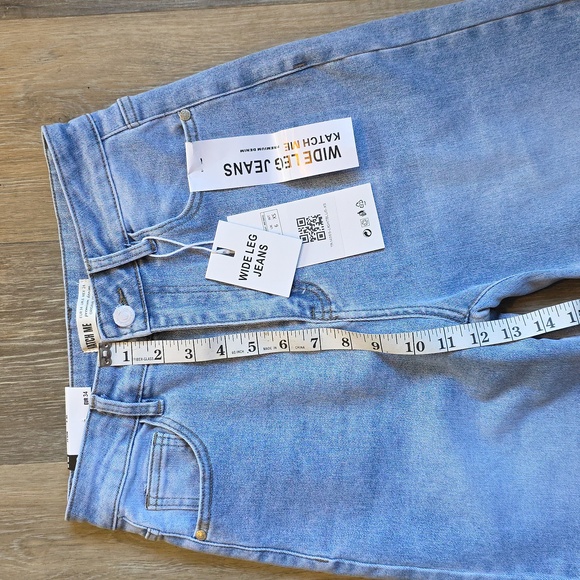 KATCH ME Light Blue Flare Women's Jeans - Picture 6 of 15